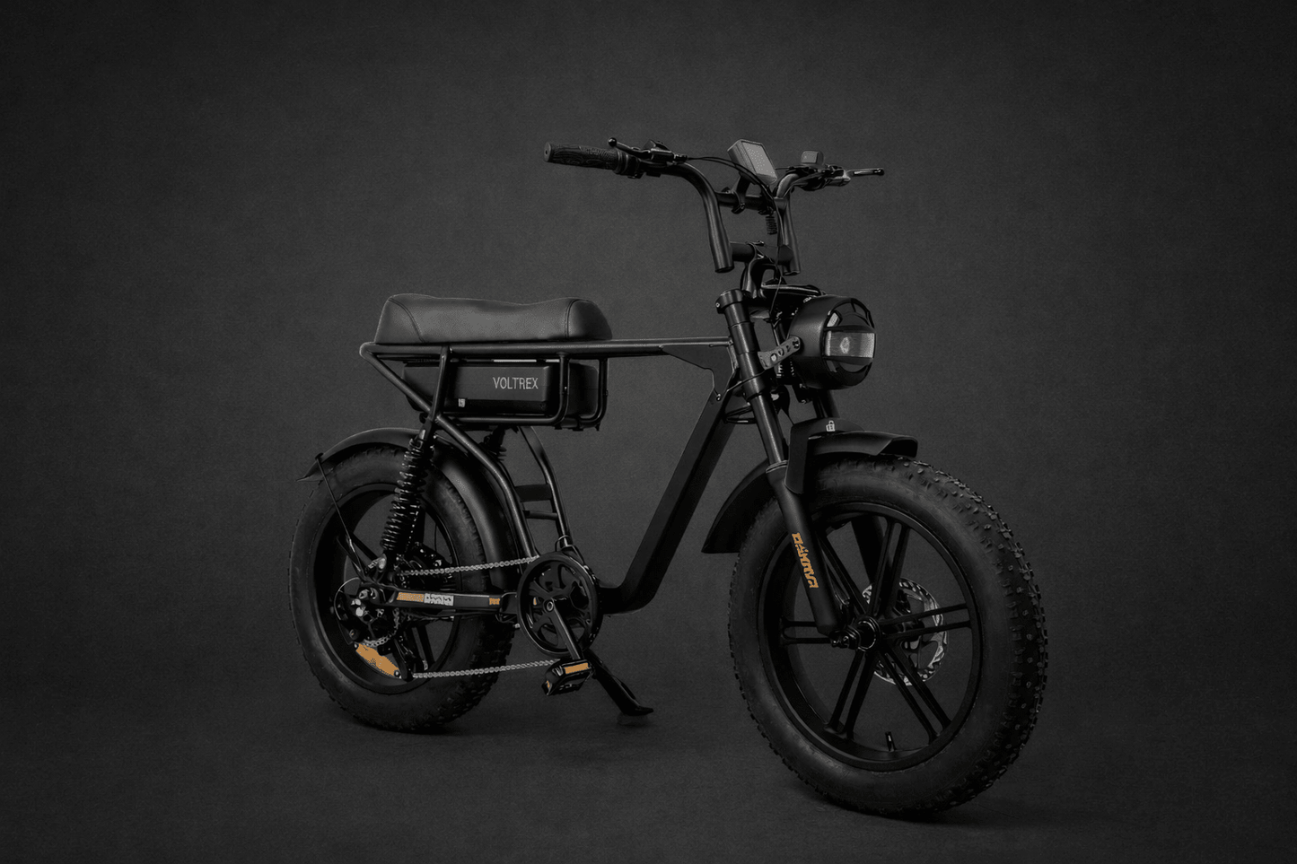 VOLTREX TORQ 1000 fat tyre electric bike with 1000W motor and 50L rear basket