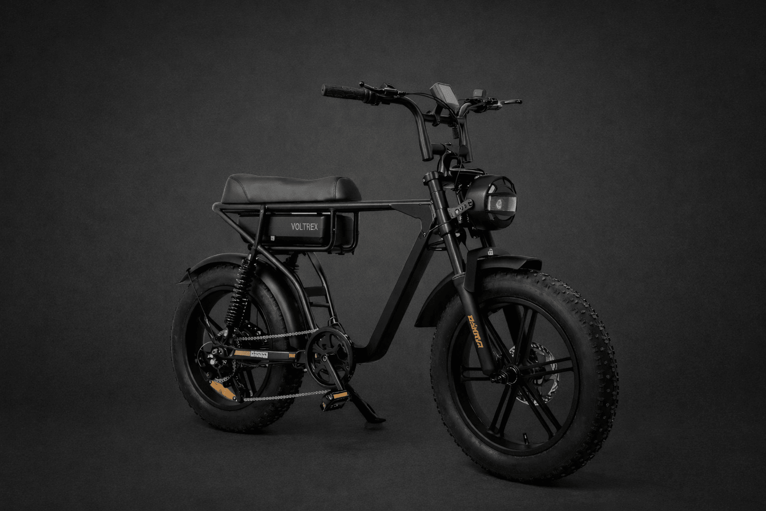 VOLTREX TORQ 1000 fat tyre electric bike with 1000W motor and 50L rear basket