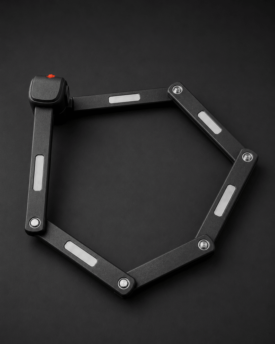 VOLTREX compact folding bike lock with mounting bracket and keys for secure bike, e-bike, and scooter protection