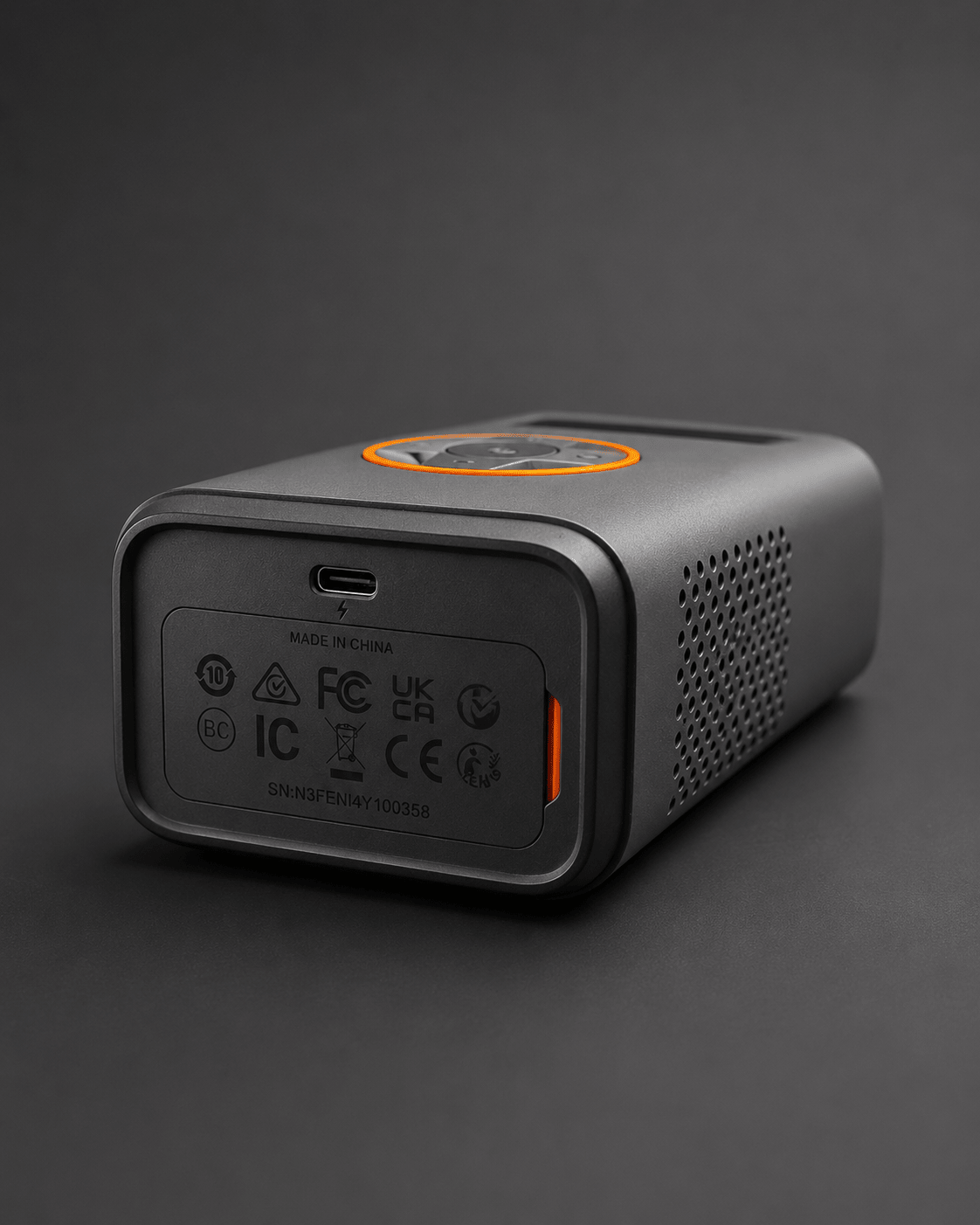 VOLTREX portable electric air pump with digital display and LED light for bikes and inflatables